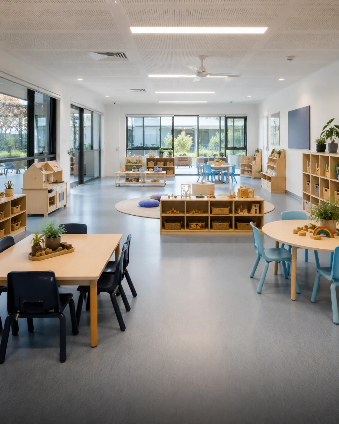 School classroom interior