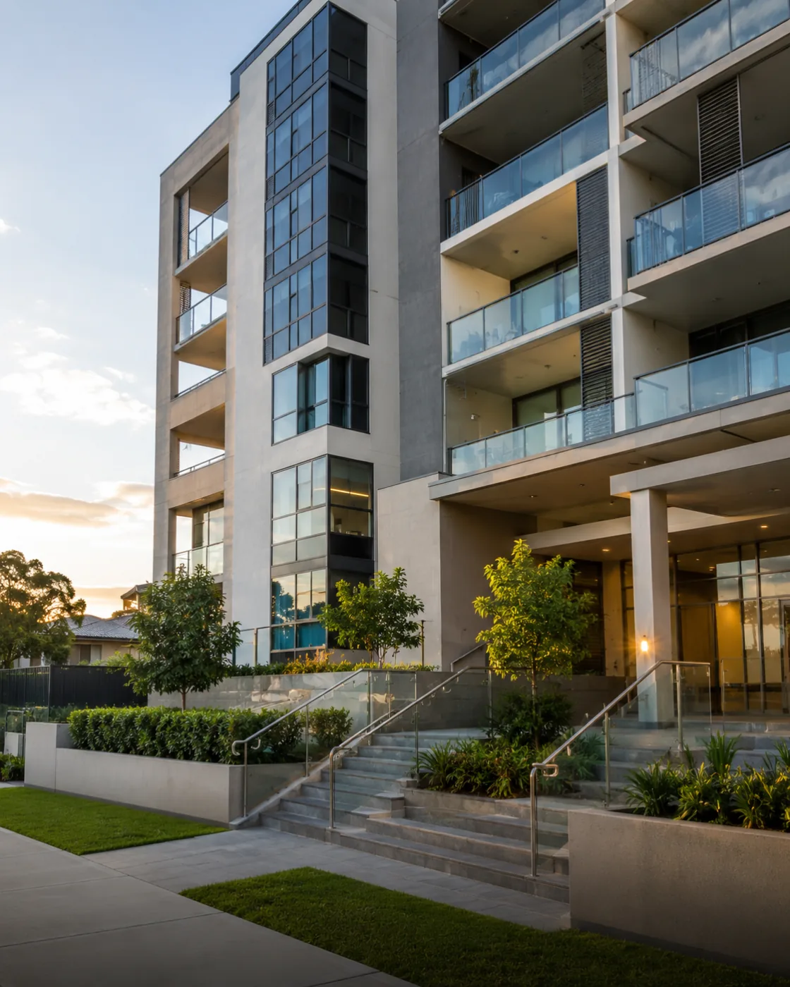 Apartment building exterior